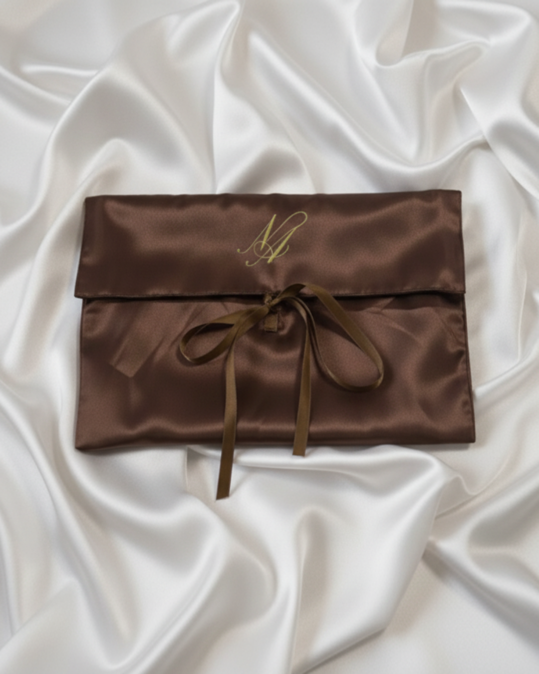 The Chocolate Satin Soft Pouch