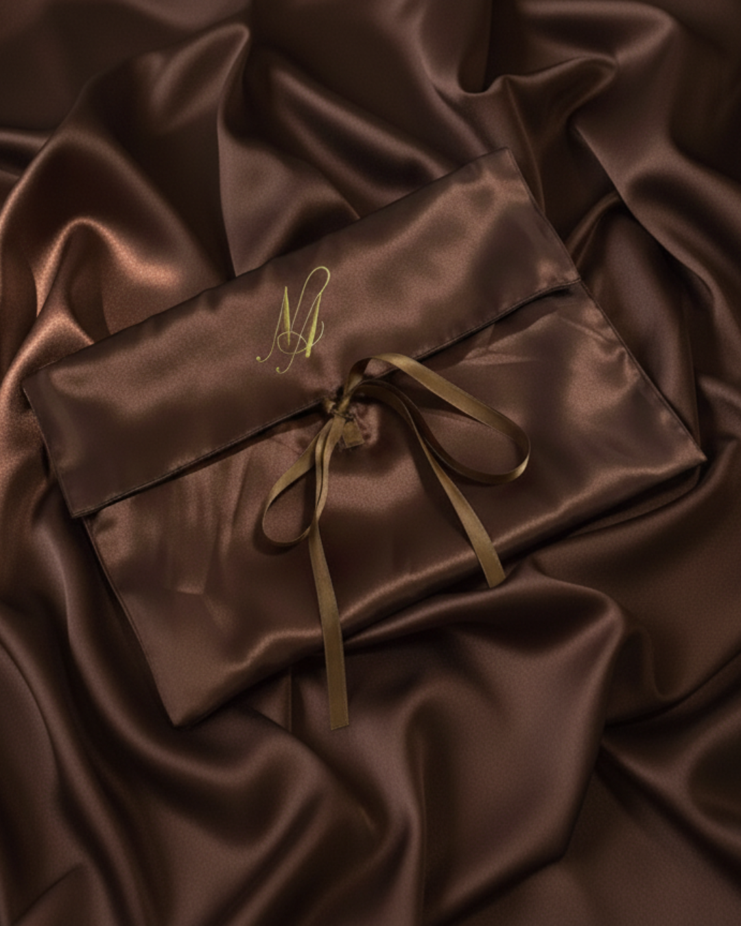 The Chocolate Satin Soft Pouch