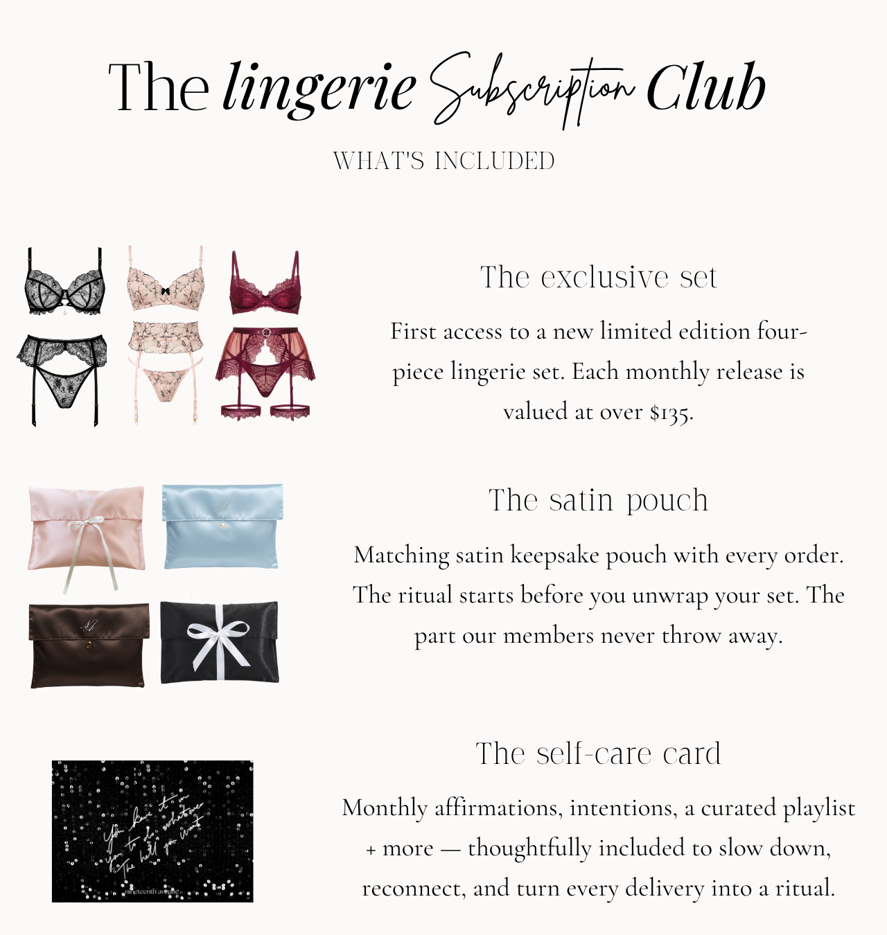 The Lingerie Subscription Club