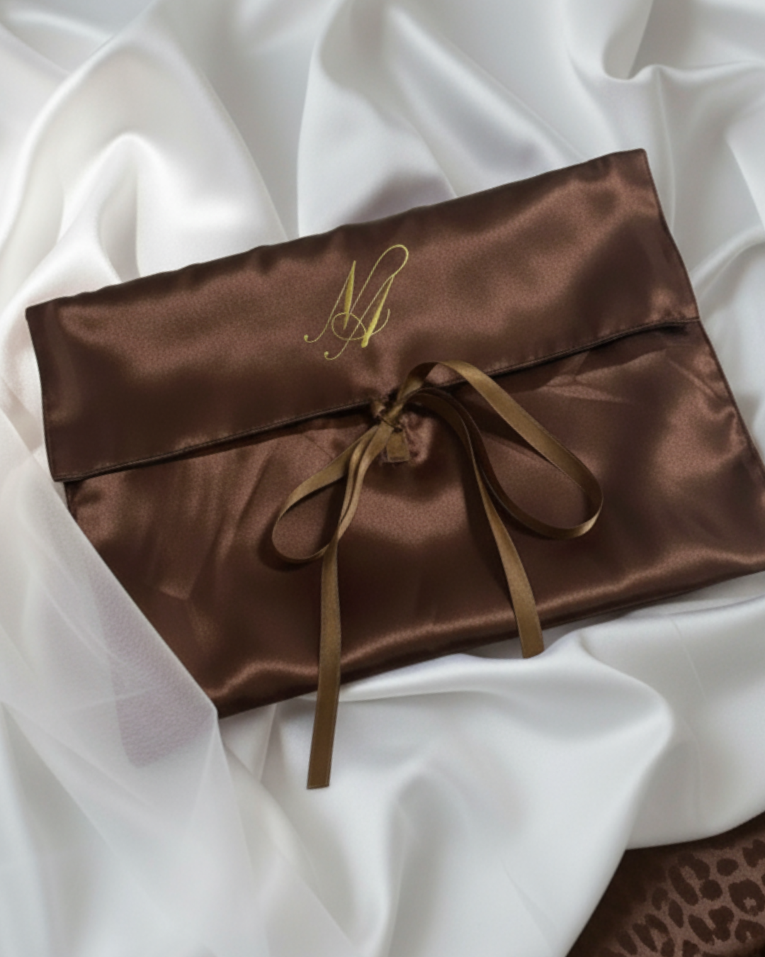 The Chocolate Satin Soft Pouch